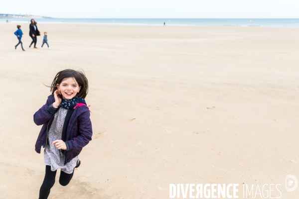 La plage des Sables-d Olonne à sens unique