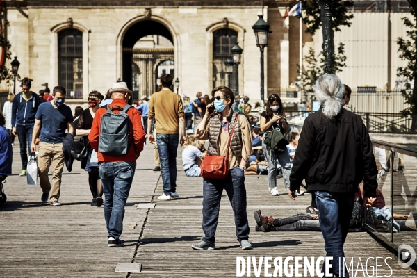 Les parisiens déconfinent au soleil, Paris 16 mai 2020