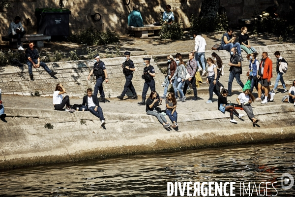 Les parisiens déconfinent au soleil, Paris 16 mai 2020