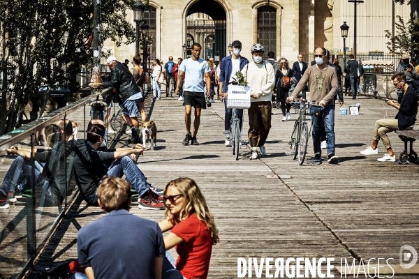 Les parisiens déconfinent au soleil, Paris 16 mai 2020