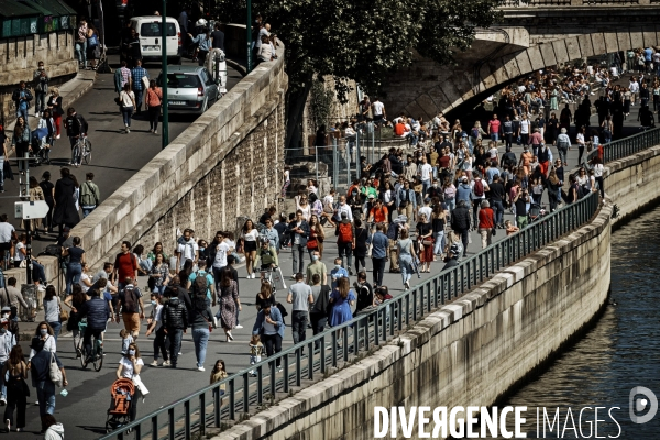 Les parisiens déconfinent au soleil, Paris 16 mai 2020