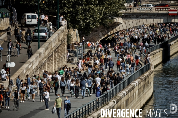 Les parisiens déconfinent au soleil, Paris 16 mai 2020