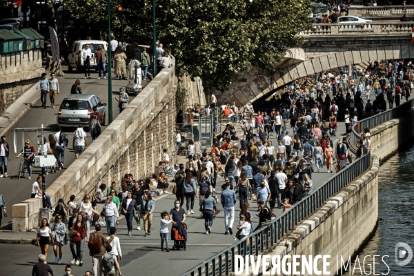 Les parisiens déconfinent au soleil, Paris 16 mai 2020