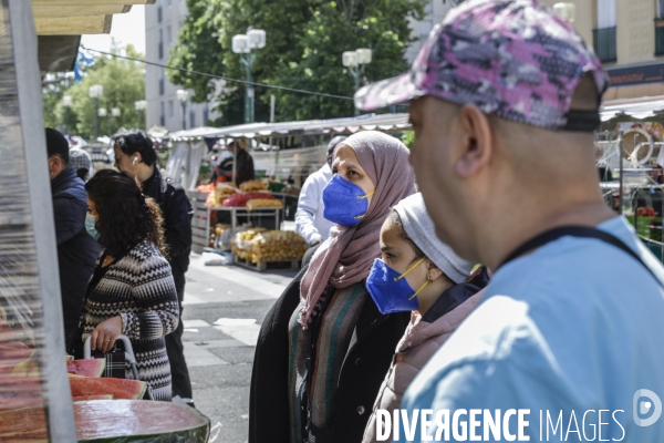 Marché alimentaire en BANLIEUE