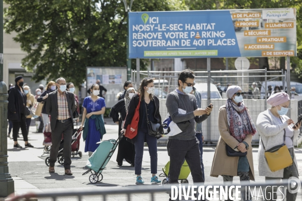 Marché alimentaire en BANLIEUE