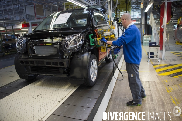 L usine automobile Smart du modèle 2 places