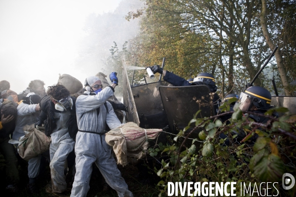 Action de blocage d un train de déchets nucléaires CASTOR