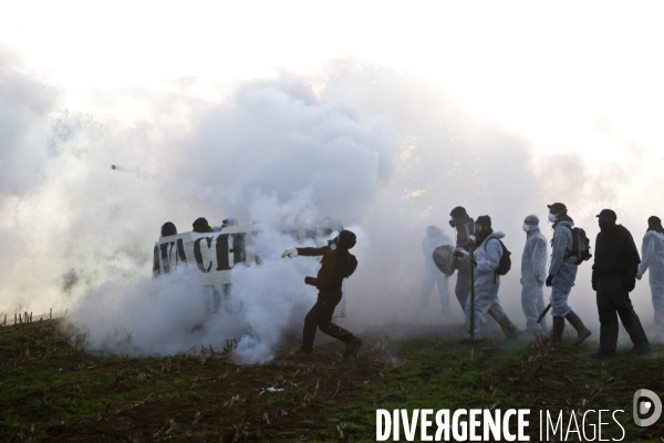 Action de blocage d un train de déchets nucléaires CASTOR