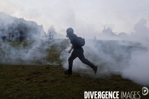 Action de blocage d un train de déchets nucléaires CASTOR