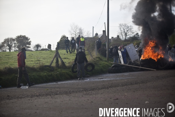 Action de blocage d un train de déchets nucléaires CASTOR