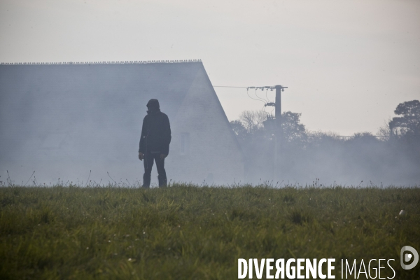 Action de blocage d un train de déchets nucléaires CASTOR