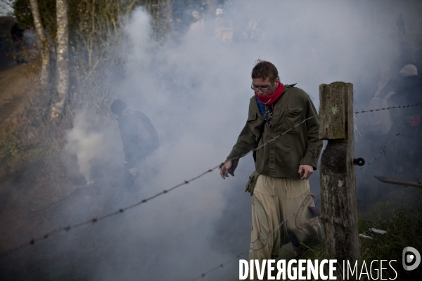 Action de blocage d un train de déchets nucléaires CASTOR