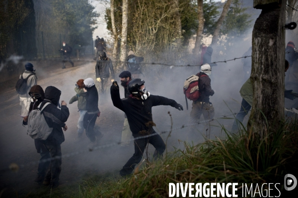 Action de blocage d un train de déchets nucléaires CASTOR
