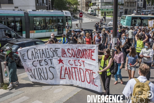 Hopital Robert Debré. Les soignants manifestent