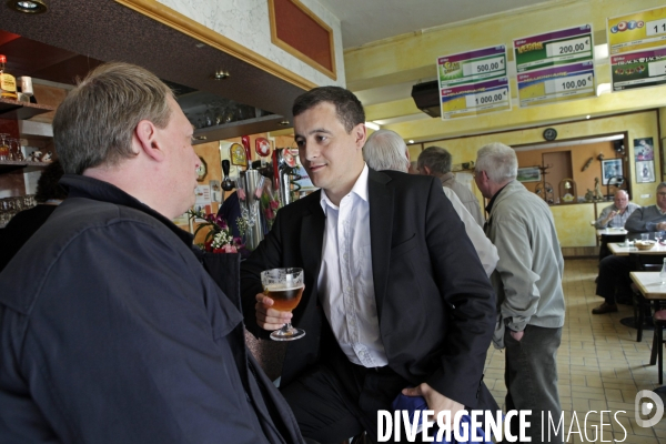 Gérald DARMANIN dans un bar à Tourcoing