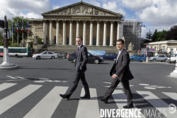 Olivier DUSSOPT et Gérald DARMANIN devant l Assemblée Nationale