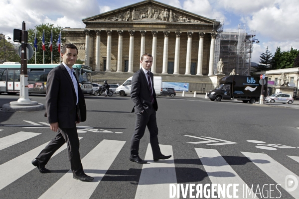 Olivier DUSSOPT et Gérald DARMANIN devant l Assemblée Nationale