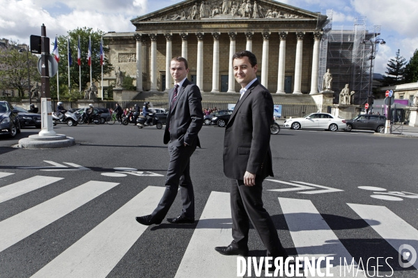 Olivier DUSSOPT et Gérald DARMANIN devant l Assemblée Nationale