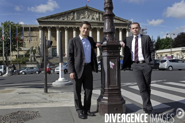 Olivier DUSSOPT et Gérald DARMANIN devant l Assemblée Nationale