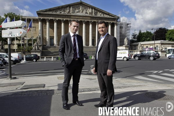 Olivier DUSSOPT et Gérald DARMANIN devant l Assemblée Nationale