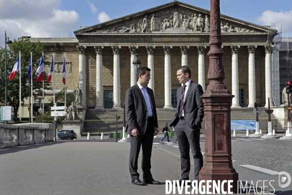 Olivier DUSSOPT et Gérald DARMANIN devant l Assemblée Nationale