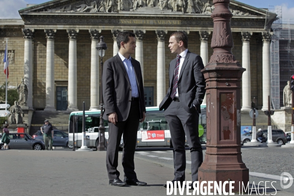 Olivier DUSSOPT et Gérald DARMANIN devant l Assemblée Nationale