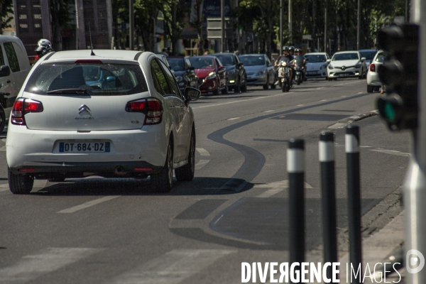 Les cyclistes contre la suppression de la piste cyclable Prado 1 à Marseille