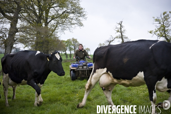 Aurore, jeune femme salariée agricole dans le Limousin.