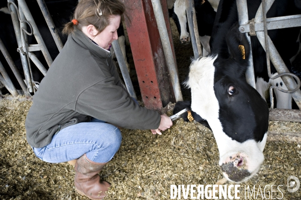 Aurore, jeune femme salariée agricole dans le Limousin.