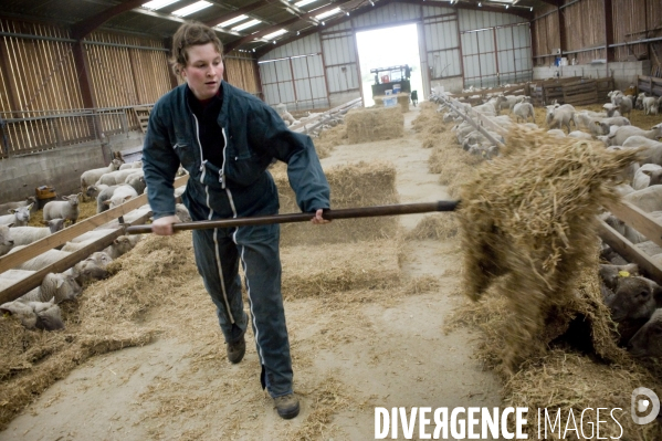 Aurore, jeune femme salariée agricole dans le Limousin.