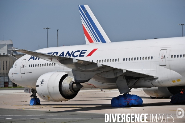 Avions d air france cloués au sol pendant l épidémie de coronavirus