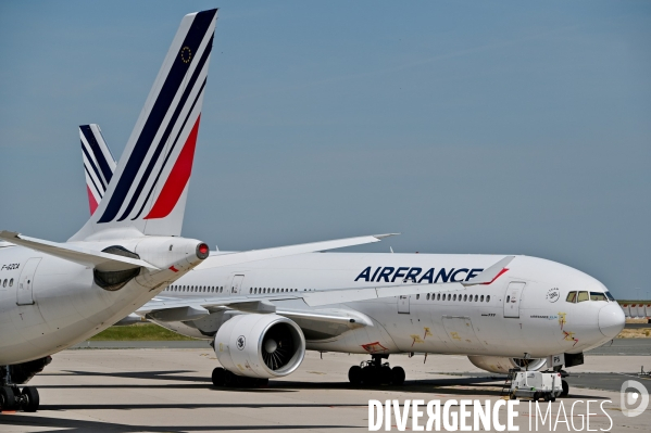 Avions d air france cloués au sol pendant l épidémie de coronavirus