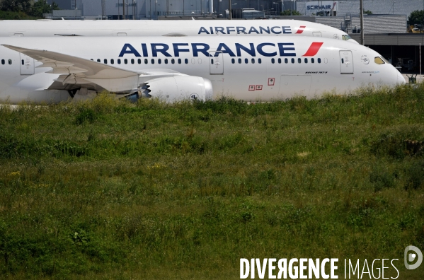 Avions d air france cloués au sol pendant l épidémie de coronavirus