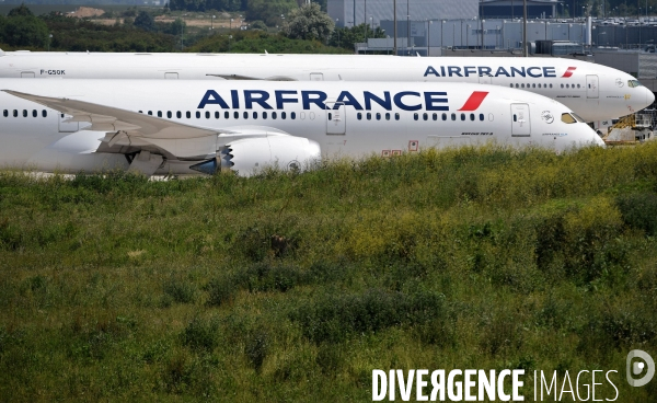 Avions d air france cloués au sol pendant l épidémie de coronavirus