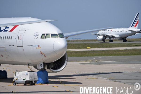 Avions d air france cloués au sol pendant l épidémie de coronavirus