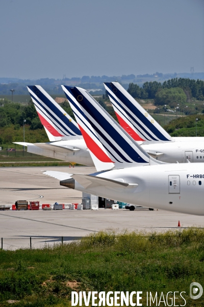 Avions d air france cloués au sol pendant l épidémie de coronavirus