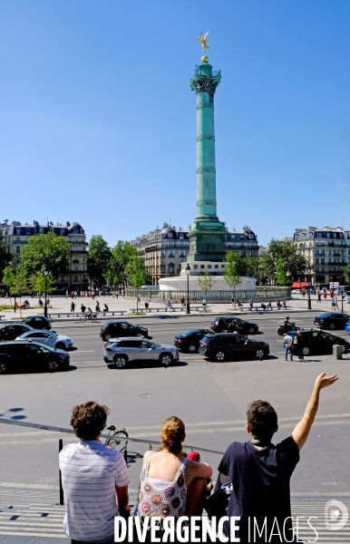 Amenagement et circulation place de la Bastille