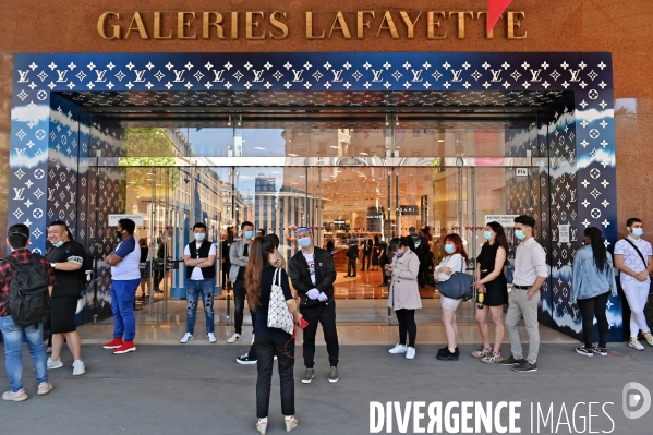 Réouverture des Galeries Lafayette Boulevard Haussmann