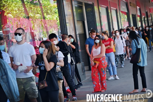 Réouverture des Galeries Lafayette Boulevard Haussmann