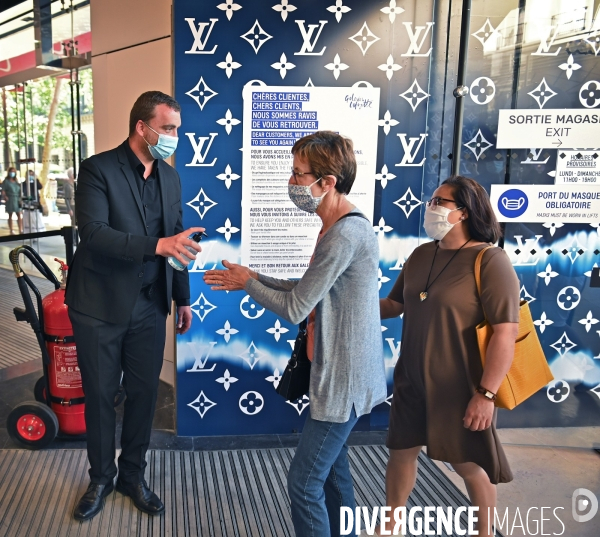 Réouverture des Galeries Lafayette Boulevard Haussmann