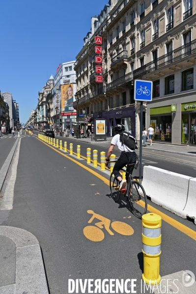 Piste cyclable rue de rivoli