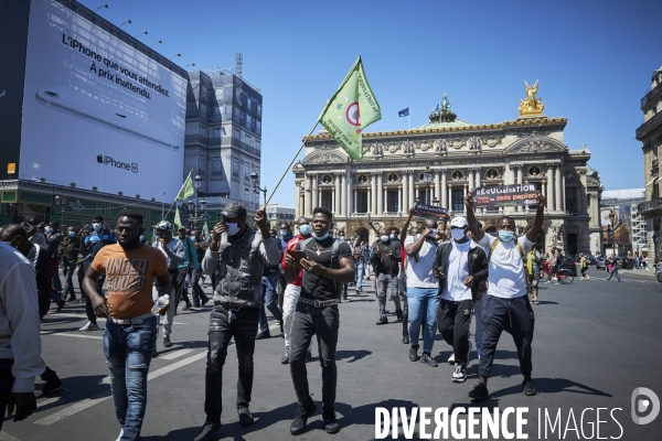 Manifestation des sans papiers à Paris