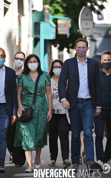 Elections municipales 2020 / Anne Hidalgo avec David Belliard