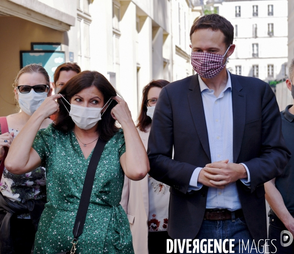 Elections municipales 2020 / Anne Hidalgo avec David Belliard