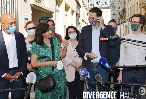 Elections municipales 2020 / Anne Hidalgo avec David Belliard