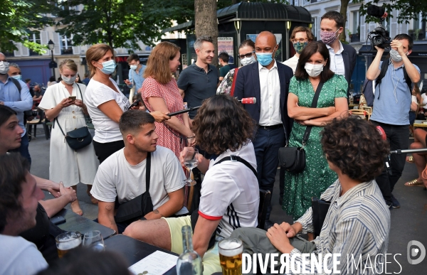 Elections municipales 2020 / Anne Hidalgo avec David Belliard