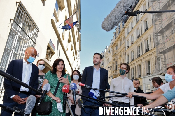 Elections municipales 2020 / Anne Hidalgo avec David Belliard