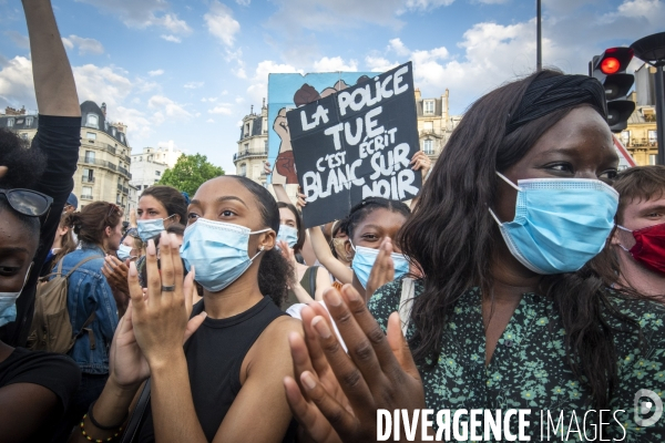 A Paris, manifestation massive en mémoire d Adama Traoré et George Floyd