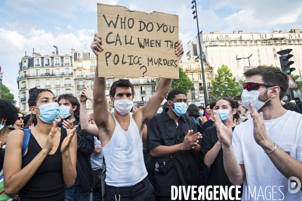 A Paris, manifestation massive en mémoire d Adama Traoré et George Floyd