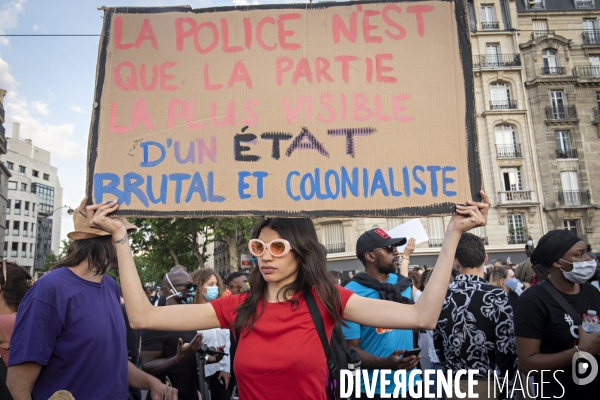 A Paris, manifestation massive en mémoire d Adama Traoré et George Floyd